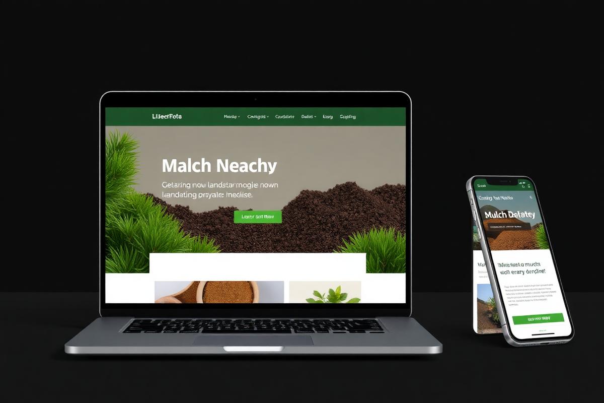 Mulchtex landscaping supply website preview