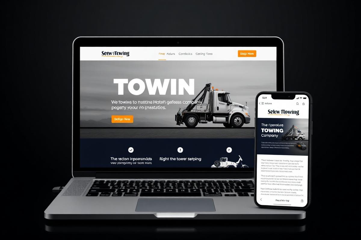 Titan Towing Houston website preview